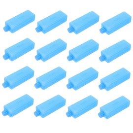 Kisangel 16pcs Reusable Ice Packs for Coolers Cold Freezer Packs for Lunch Boxes Picnic Camping and Fishing Strong Thermal Insulation Quick Freezing Freshness