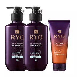 Jayangyoonmo 자양윤모 9EX 탈모케어 민감성 샴푸 400ML 2개 +1 트리트먼트 1개 JAYANGYUNMO 9EX Hair Loss Care Sensitive Scalp Shampoo 400ML 2ea + 1 Treatment