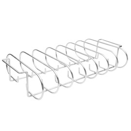 Mydracas BBQ Rib Racks for Smoker and Grilling Roasting Rack 100% 304 Stainless Steel Food Grade,Holds 7 Ribs Rack for Grilling & Barbecuing for Large&XLarge Big Green Egg,Kamado Joe Classic,Big Joe