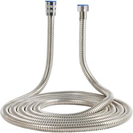 Upgraded 121-Inch Copper Head Shower Hose Stainless Steel Extra Long Shower Head Hose Bathroom Handheld Showerhead Sprayer, (Stainless Steel, 3.05-Meter)