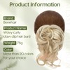 Benehair Messy Bun Hair Piece Wavy Curly Claw Clip Hair