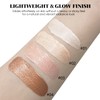 BEFIVECOK Liquid Highlighter Makeup, Natural Silky Shimmer Finish Liquid Face
