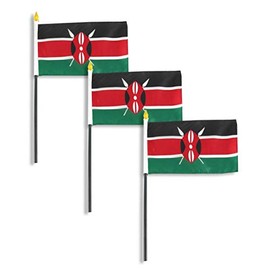 Online Stores Kenya Flag 4 x 6 inch - 3 PK