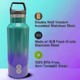 HOME ARCHIVE 25 Oz Leak Proof - Stainless Steel Hot & Cold Water Bottles for Men & Women Double Walled & Vacuum Insulated With Dishwasher Safe Pack of 1 (Blue Lagoon)