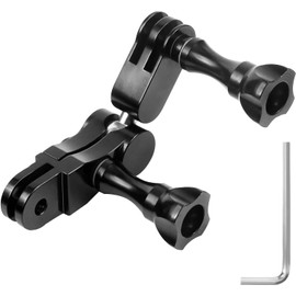 FAEFTY Ball Joint Mount for Gopro, Aluminum 360°Rotatable Swivel Arm Ball Joint Mount with Wrench for GoPro Hero 11, 10, 9, 8, 7, 6, 5, 4, Sjcam, Yicam and Other Action Cameras