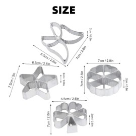 Set of 4 Traditional Dough Moulds, Rosette Iron Diving Shape, Waffle Moulds, Hworost Waffle Iron, Waffle Bakery, Spreewald Bows Set
