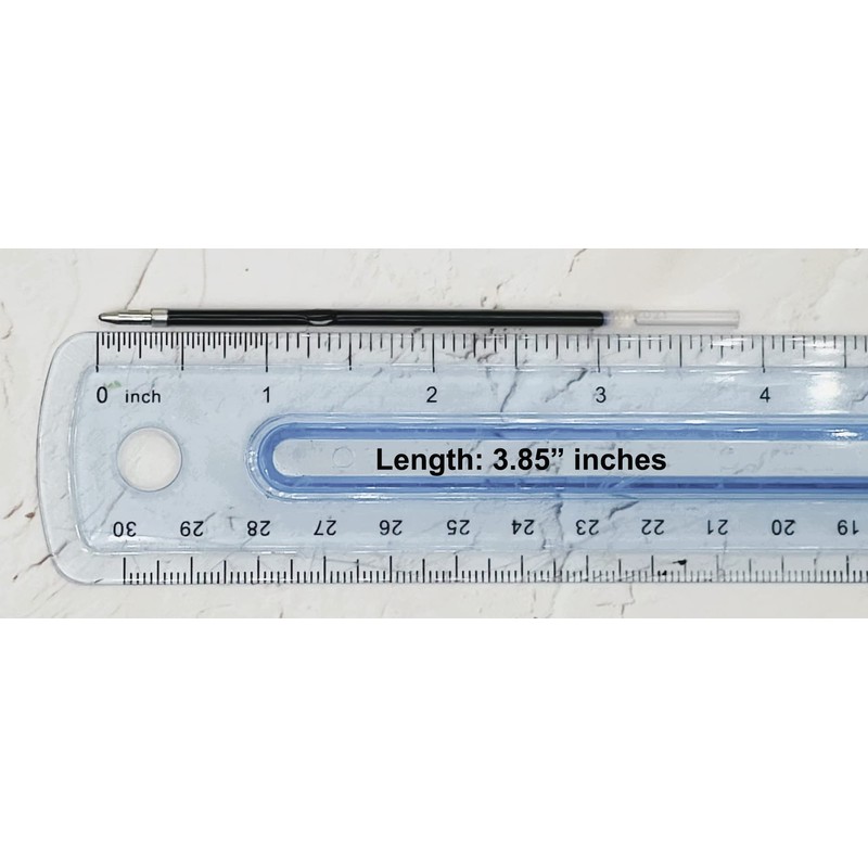 Pack of 5 Replacement Retractable Ballpoint Ink Refill for 2