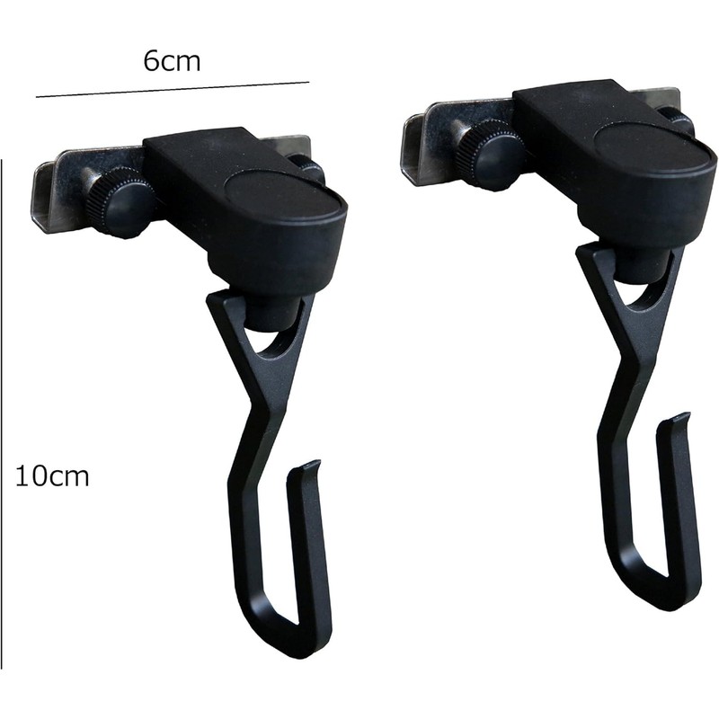 [Set of 2 Pieces] Universal Hooks, Tool-less Mount, Supports Window