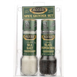 ALESSI Salt & Peppercorn Grinder Set, 2 PK