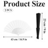 mkemka 2 Pcs Folding Hand Fan Set