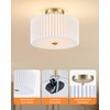 VONLUCE Semi Flush Mount Ceiling Light, 12.2" Ceiling Light Fixture
