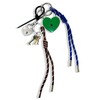 Macaroni Edge Bag Charm Heart Padlock Lanyard Key Holder Key