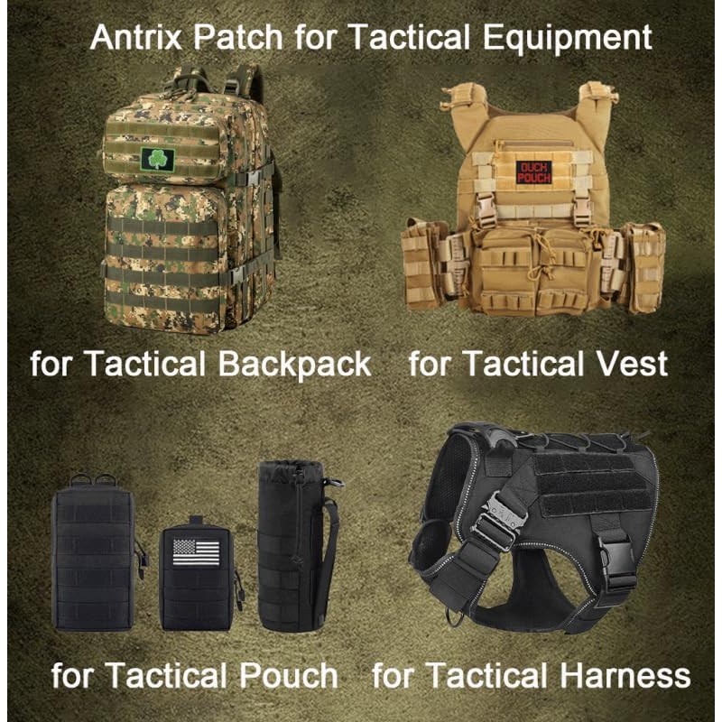 Antrix 2 Pieces Ouch Pouch Embroidered Funny Patch Tactical Moral