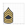 Army Master Sergeant MSG E8 Cloth Rank for ASU Size