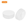 sourcing map 4 Pcs Round Plastic Plug, Tubing End Cap