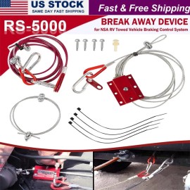 ES-auto Break Away Control Device Fits for RV Trailer Towing Breakaway Cables System