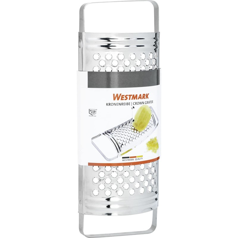 Westmark Grattugia con fori tondi a corona, acciaio inox, argento,