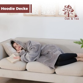 Good Nite Hoodie Blanket with Elastic Sleeve Cuddly Jumper, Oversize Hoodie Blankets Pullover Cuddly Jumper, Super Soft Cosy Warm Comfortable Giant Hoodie, Blankets Hoodie Gifts