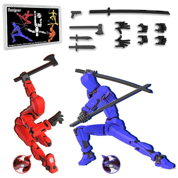 RENGNER (Pre-Assembled) Dummy13 Magnetic Action Figure Set, T13 Action Figure,
