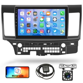 Radio for Mitsubishi Lancer 2008 2009 2010 2011-2017 Android Car Stereo, Rimoody 10.1 Inch HD Touch Screen GPS Navigation WiFi Bluetooth FM Radio Mirror Link USB Backup Camera