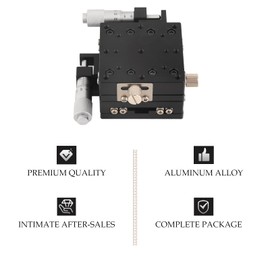 Manual Precision Linear Table, Manual Micrometer Cross Roller Linear Table, Trim Bearing Tuning Platform Sliding Table with Black Anodised for Production Machines