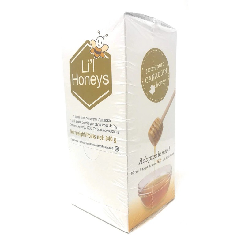 Beemaid Honey Packets (120 X 7g Li'l Honeys Packages) 840g