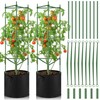 Colingmill 2 Pack 47" Tomato Cages with 10 Gallon Grow