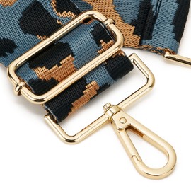 ZOOEASS Wide Shoulder Strap Adjustable Replacement Belt Guitar Style Crossbody Bag Handbag Strap Multicolor Canvas Straps(wide:1.97"(5CM))(Leopard14)