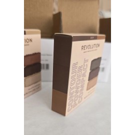 Makeup Revolution Revolution Contour Powder Compact Palette Light Med Deep Highlight Shade Contour - Deep
