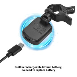 Guitar Tuner Clip On for Chromatic Guitar Bass Violin Ukulele Color LCD Display Screen Portable Guitar Tuner with Foldable Rotating Clip Universal Guitar Accessories