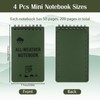 Waterproof Notebook, 4 Pack Mini Notepads, All Weather Pocket Notepad,