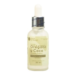 Aceite de Orégano Orgánico con Aceite de Coco en gotas | Producto Natural prensado en frío (30 mL)