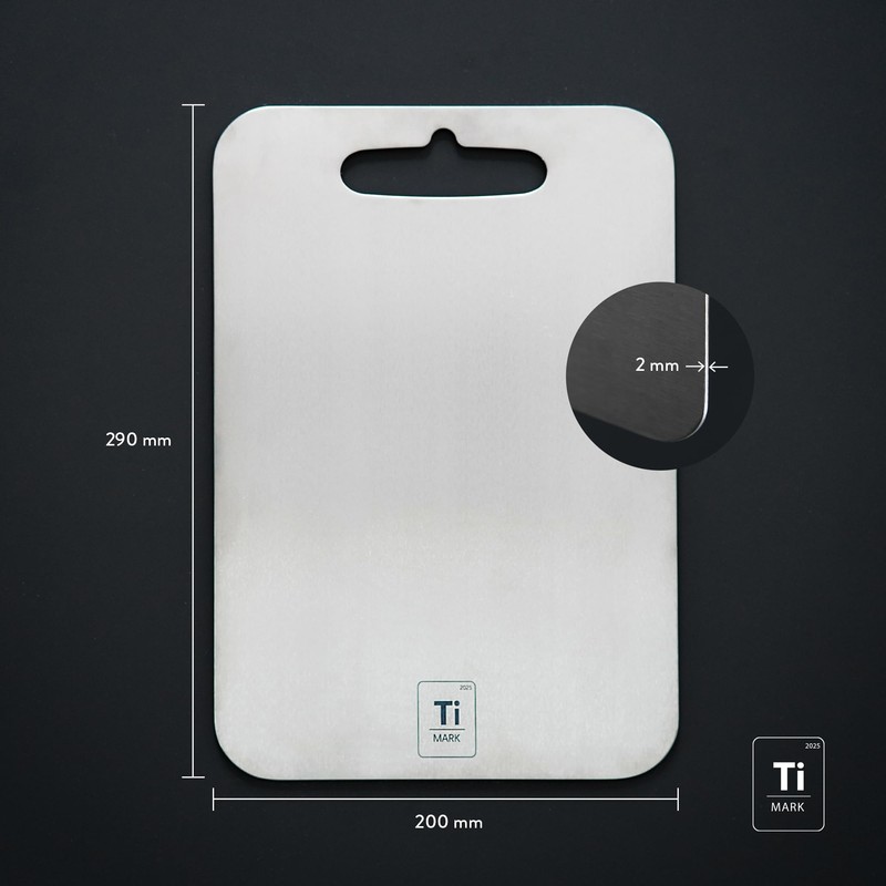 TiMark Titan Chopping Board - Antibacterial and 100% Hygienic Material