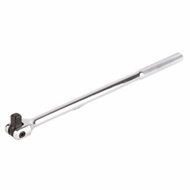 ViaGasaFamido Breaker Bar 1/2 Inch Drive 15" Length Rotating Head Extension Breaker Bar Flex Handle 180 Degree Flexible Extended Movable Socket Wrench Handle