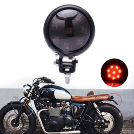 JMTBNO Motorcycle LED Stop Tail Light Brake Light Rear Brake Light Bates Style Retro Rear Light 12 V for Bobber Chopper Custom Cafe Racer Scrambler