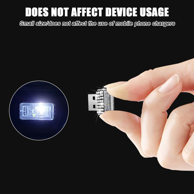 CGEAMDY Light for Car USB Atmosphere, Automatic LED Ambient Lighting