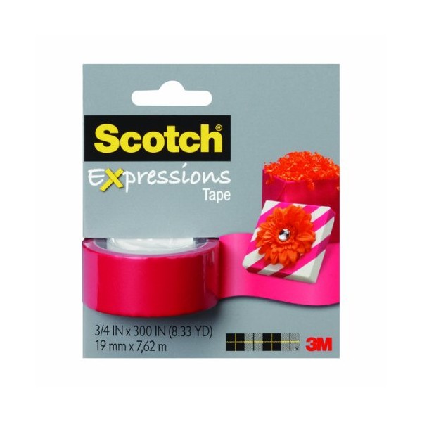Kole Imports Scotch Expressions Removable Tape - Red (OP644)