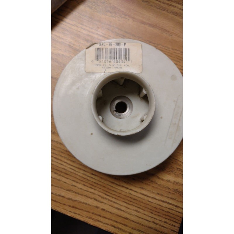 Ace Pumps 2" Thermoplastic Pump Keyway Impeller (40434)
