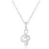 Music Note necklace, Treble Clef, Jewellery Gift for Her