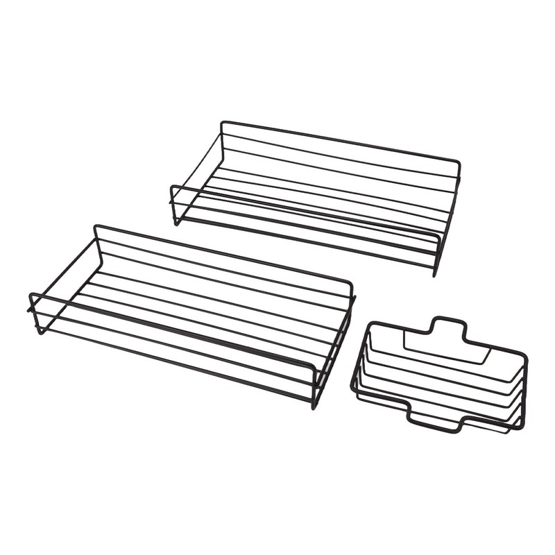 Shower Caddy Shelf Basket Self Adhesive Wall Mount Black Storage