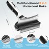 Taairol Extra Wide Undercoat Rake for Dogs and Cats, Pet
