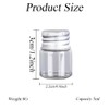12Pcs 5ml Empty Clear Small Glass Bottles with Aluminum Screw