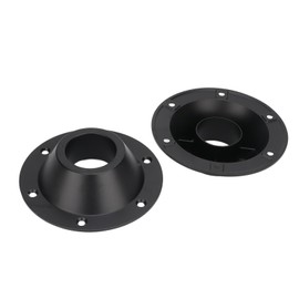 2Pcs RV Pedestal Table Base, Aluminum Black Mount Detachable Round RV Pedestal Table Base with Long Screws and Short Screws