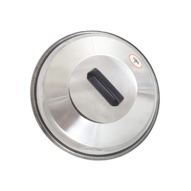 Sunrise Kitchen Supply Heavy Duty Stainless Steel Wok Lid/Cover 2" Height (Shallow) (13 3/4" x 2 1/4" H)