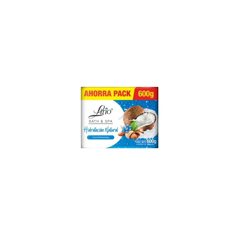 Jabón en barra Lirio Bath & Spa Coco 150g 4