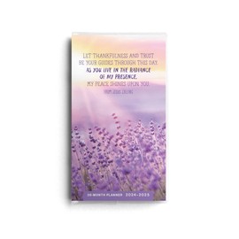DaySpring - Jesus Calling - Thankfulness and Trust - 2024 – 2025 Planner - 28-Month - 2 Year Pocket Calendar (U0269)