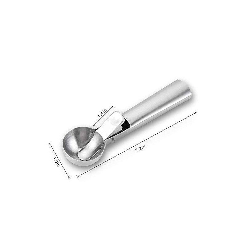Cuchara para Helado de Acero Inoxidable–Cuchara para Frutas, Funderelele, Cuchara