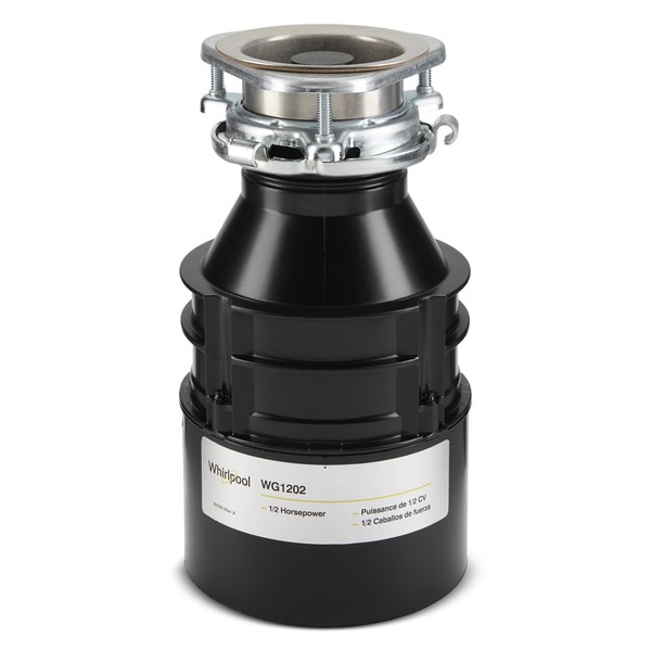 Whirlpool 84211601 1/2 HP in-Sink Food Disposer, Black