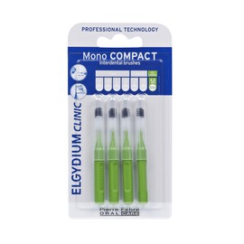Elgydium Mono Compact Green 1.1 Interdental Brushes 4 Items