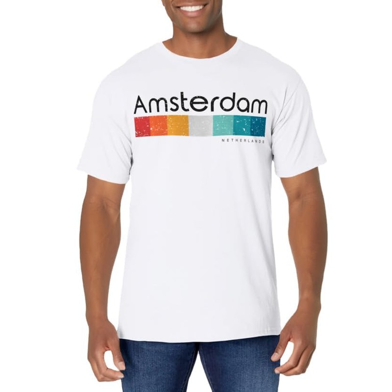 Vintage Amsterdam Netherlands Retro Design T-Shirt